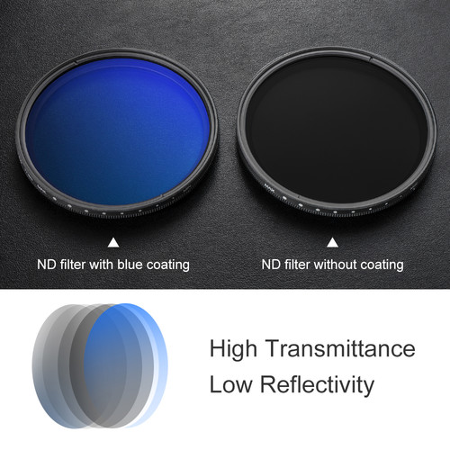 K&F Concept 49mm ND2-ND400 Blue Multi-Coated Variable ND Filter KF01.1398 - 4